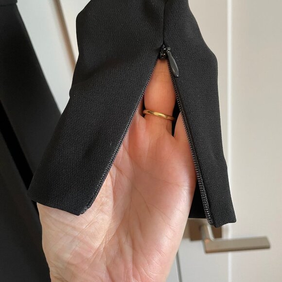 Diane Von Furstenberg Classic LS Triacetate Blend Midi Wrap Dress Blk Sz 8 NWT - Picture 4 of 16